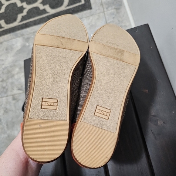 Toms Jutti Toffe Micro Goen Plaid Flat - Picture 6 of 6